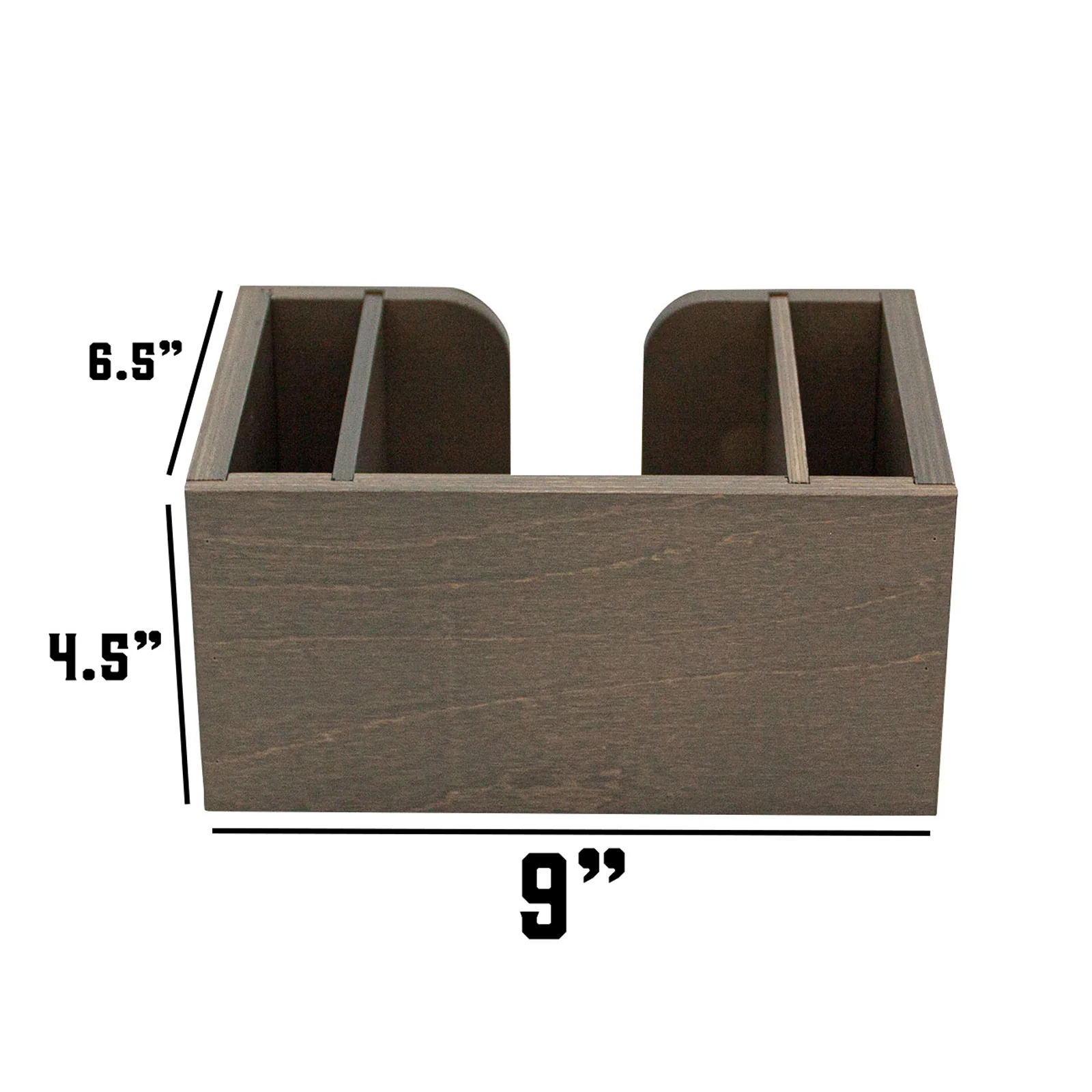 Wooden Bar Napkin & Straw Caddy - Earl Grey - Image 6