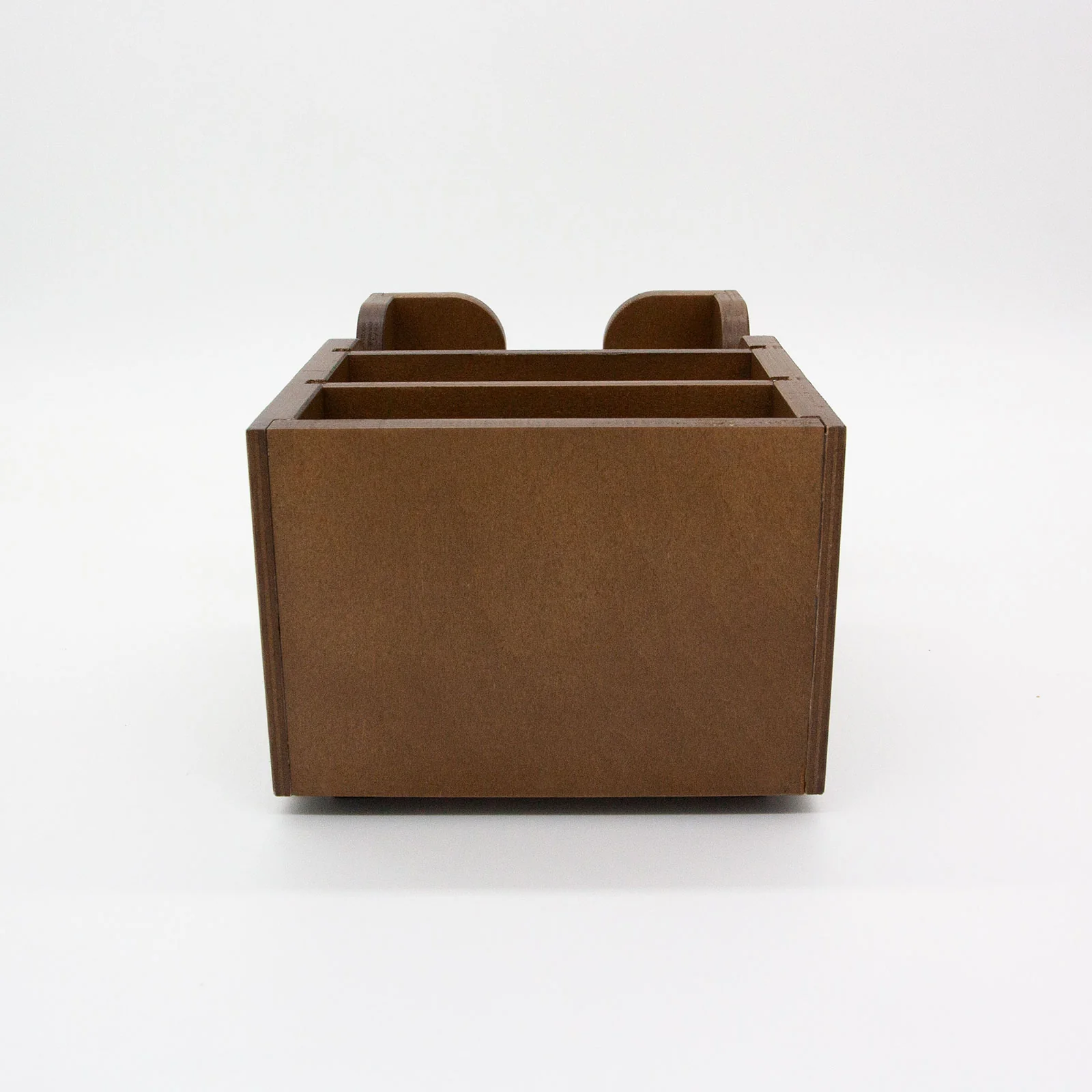 Wooden Bar Top Napkin Caddy - Stain Finish - Image 3