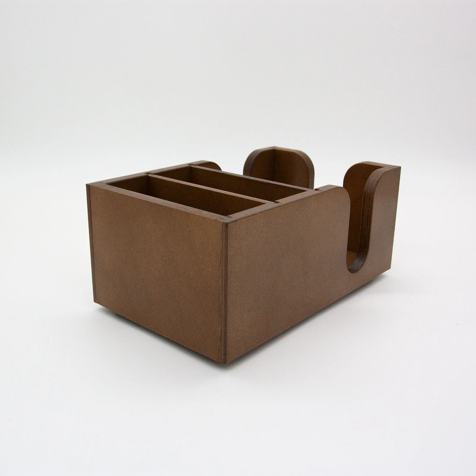Wooden Bar Top Napkin Caddy - Stain Finish - Image 4