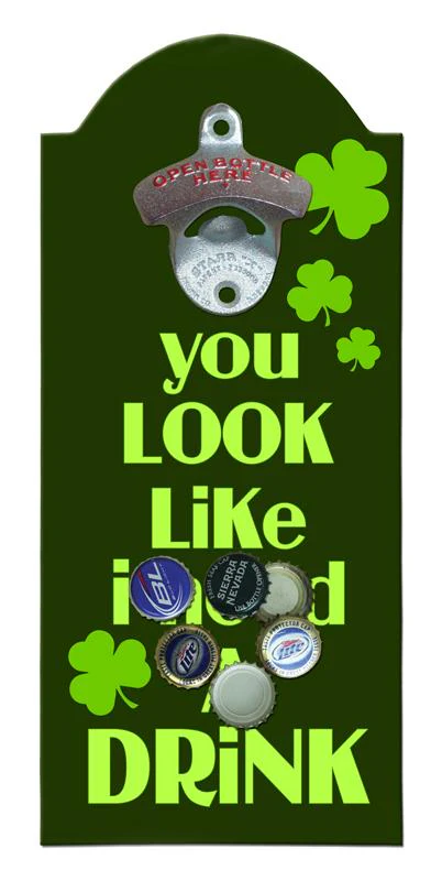 Wooden Bottle Opener with Magnetic Cap Catcher - Need a Drink - Image 2