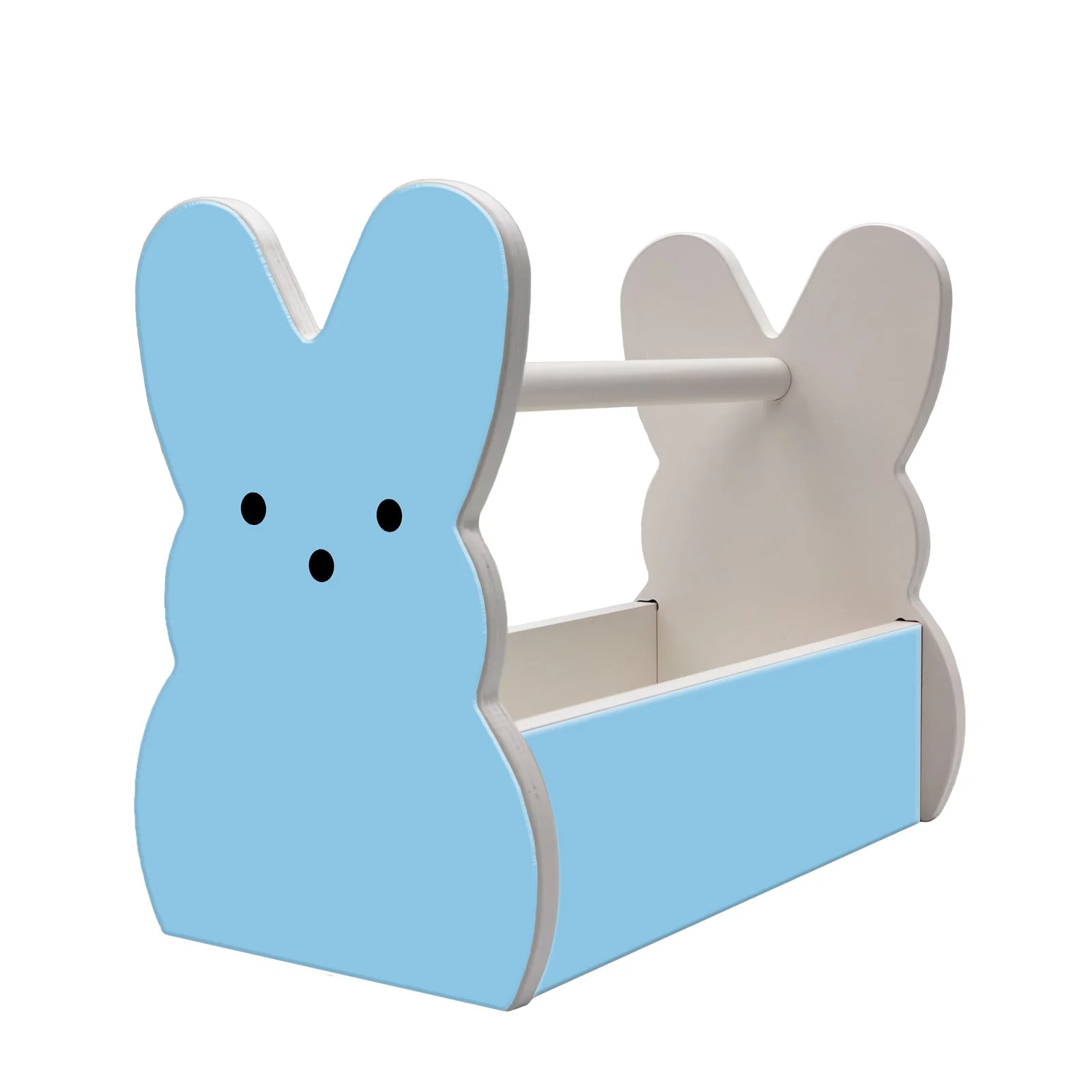 Wooden Bunny Basket - Marshmallow Bunny - Multiple Color Options - Image 6