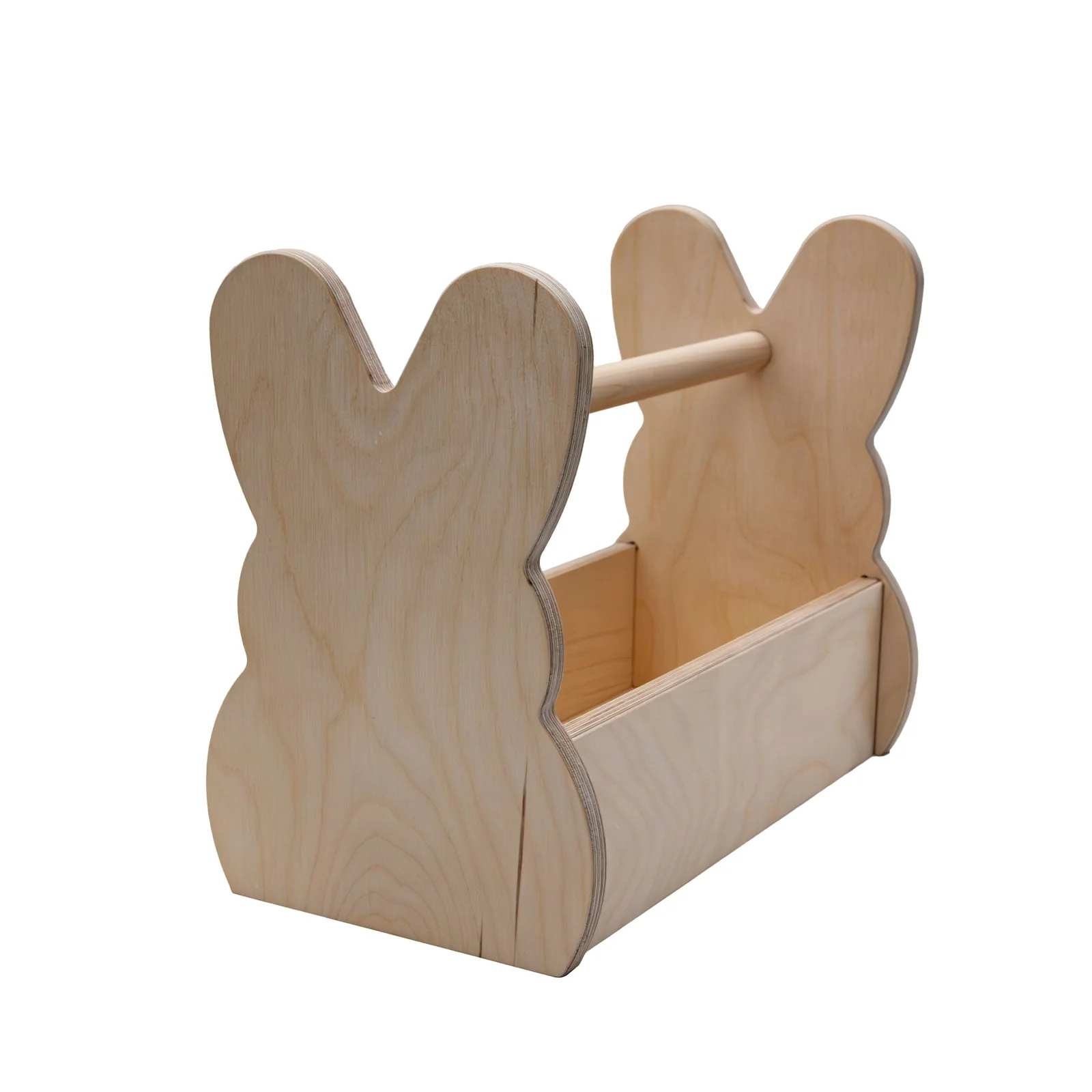 Wooden Bunny Basket - Natural - Image 3