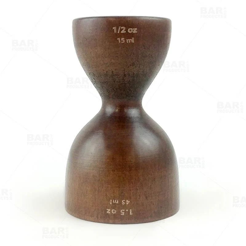 Wooden Jigger - 1/2 by 1 1/2 ounces - Image 3