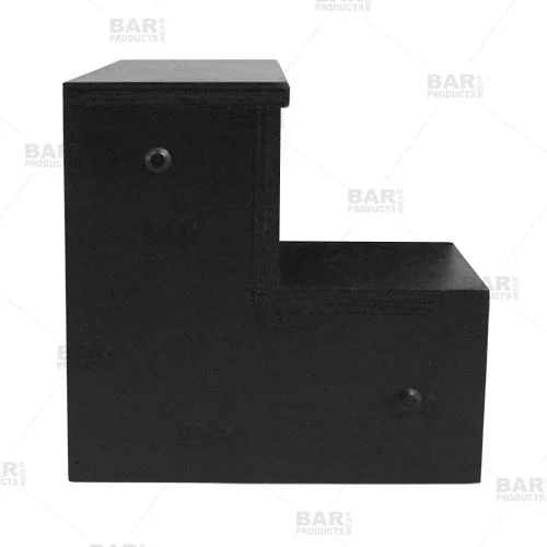 Wooden Liquor Shelves - 2 Tier - Black - Image 2