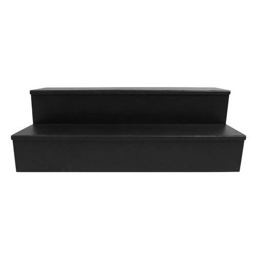 Wooden Liquor Shelves - 2 Tier - Black - Image 8