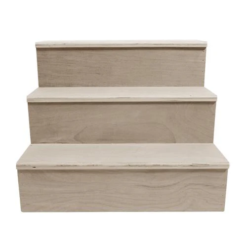 Wooden Liquor Shelves - 3 Tier - Natural - Image 5