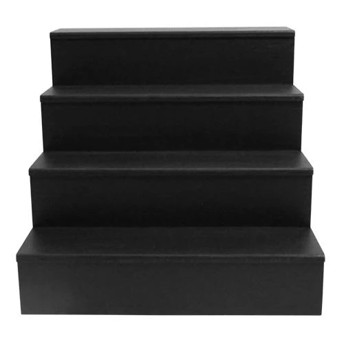 Wooden Liquor Shelves - 4 Tier - Black - Image 6