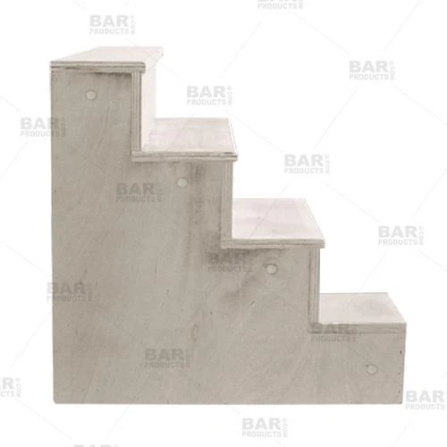Wooden Liquor Shelves - 4 Tier - Natural - Image 2