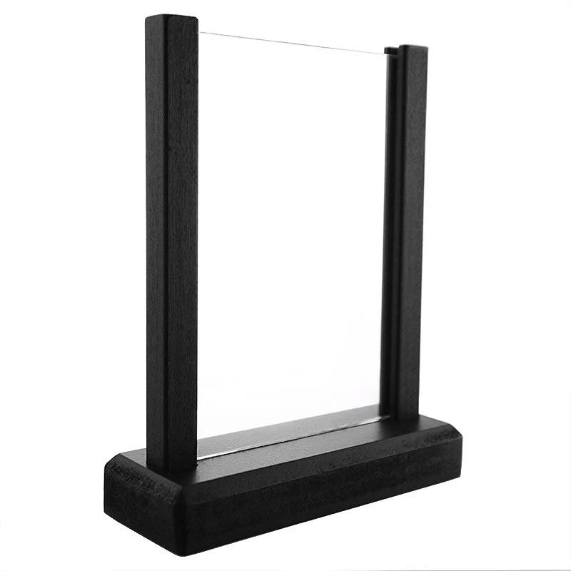 Wooden Table Stand for Flyers, Menus and Events – 6.75” x 4.5” Double Sided View - Black Frame - Image 3