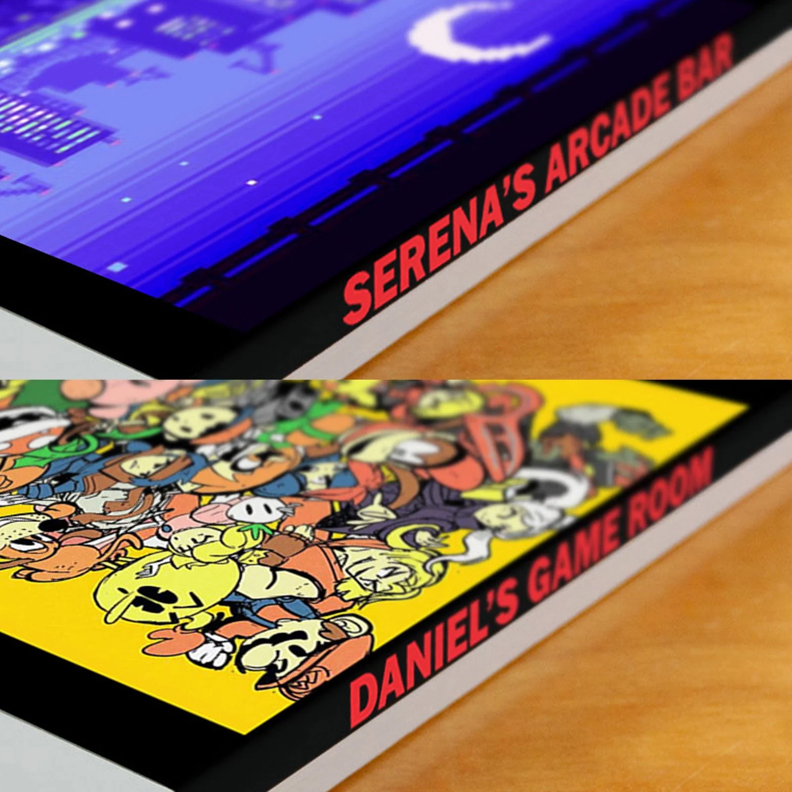 Wooden Table Top - Classic Game Cartridge - Custom - Image 4