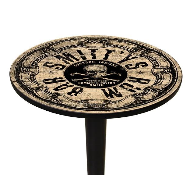 Wooden Table Top - CUSTOMIZABLE Rum Bar Design - Two Sizes Available - Image 3