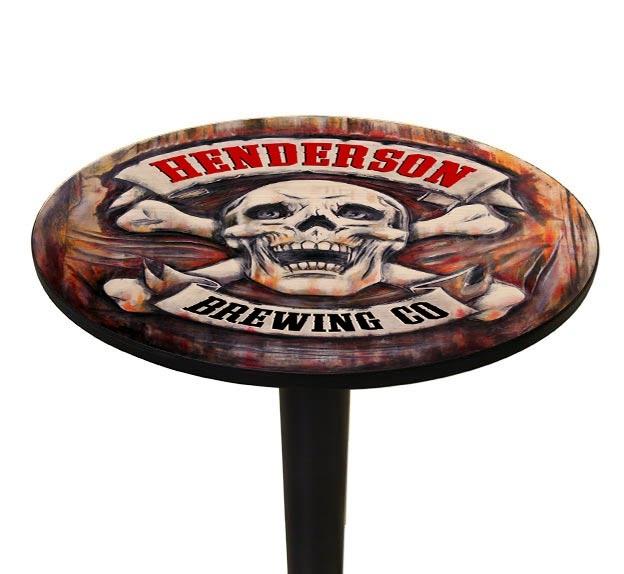 Wooden Table Top - CUSTOMIZABLE Skull & Bones - Two Sizes Available - Image 3