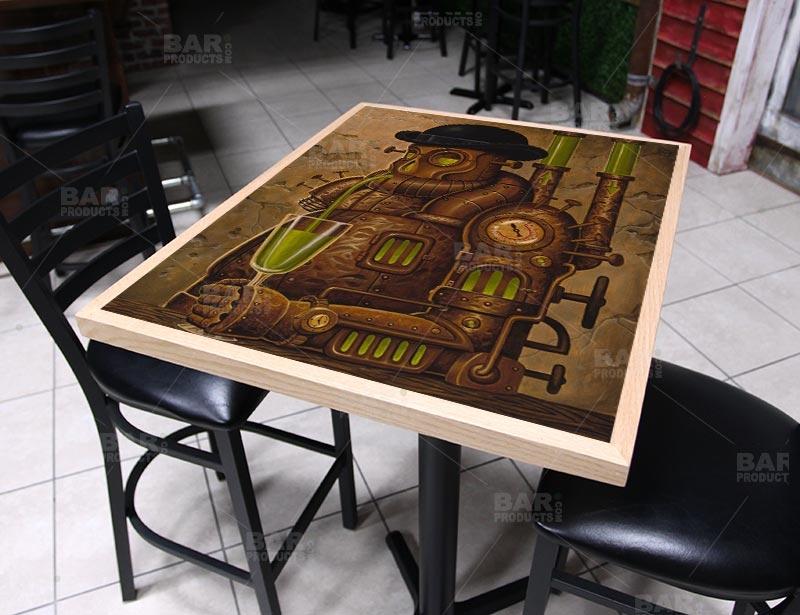 Wooden Table Top - Two Types Available - Absenth 24" x 30" - Image 2