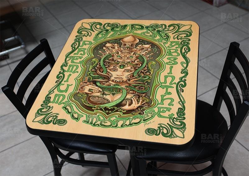 Wooden Table Top - Two Types Available - Absinthe 24" x 30"