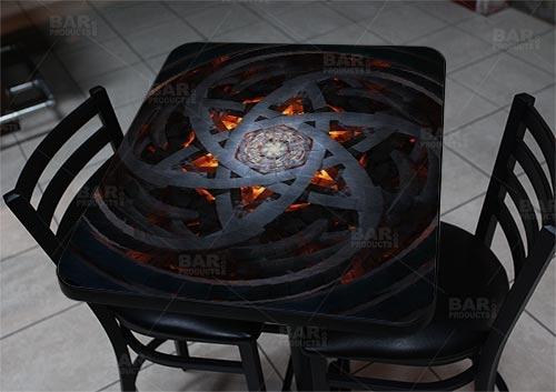 Wooden Table Top - Two Types Available - Hexagram 24" x 30"