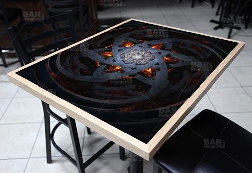 Wooden Table Top - Two Types Available - Hexagram 24" x 30" - Image 2