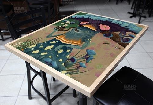 Wooden Table Top - Two Types Available - Pipe Mushroom 24" x 30" - Image 3