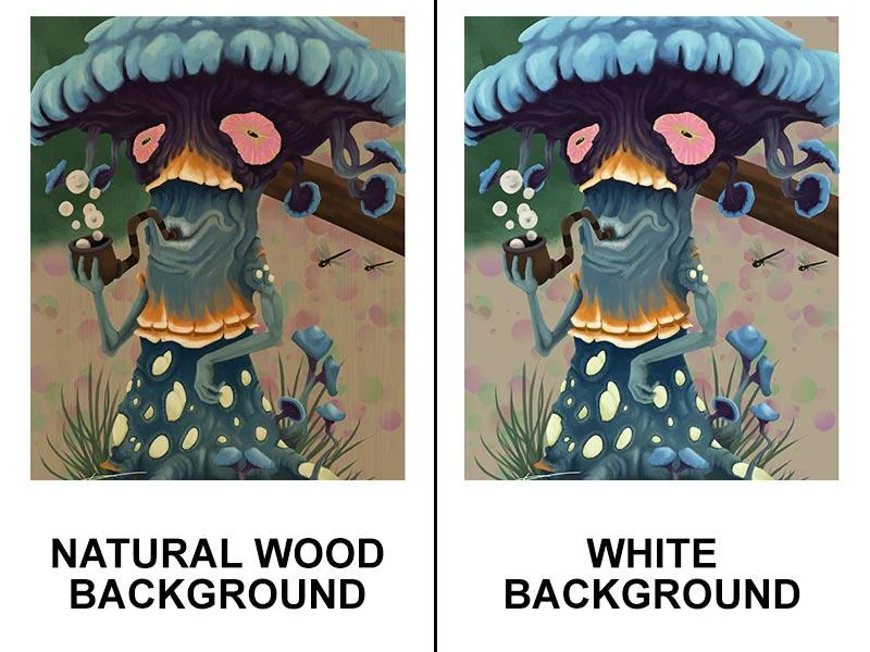 Wooden Table Top - Two Types Available - Pipe Mushroom 24" x 30" - Image 4