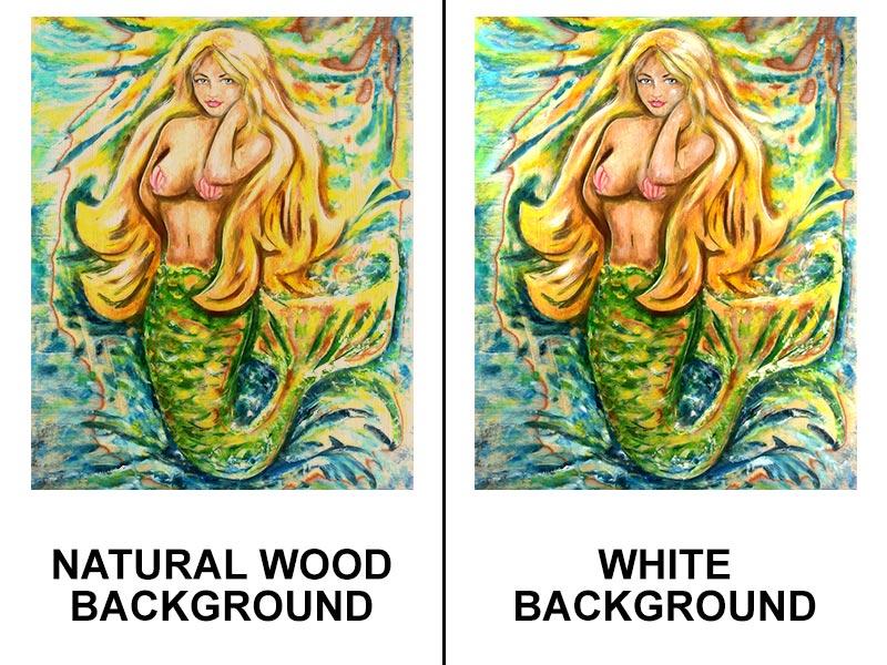 Wooden Table Top - Two Types Available - Sunburst Mermaid 24" x 30" - Image 5