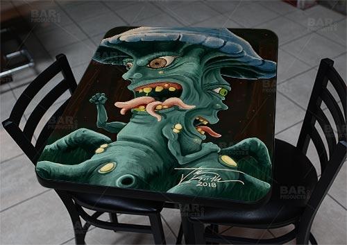 Wooden Table Top - Two Types Available - Two Face Mushroom 24" x 30"