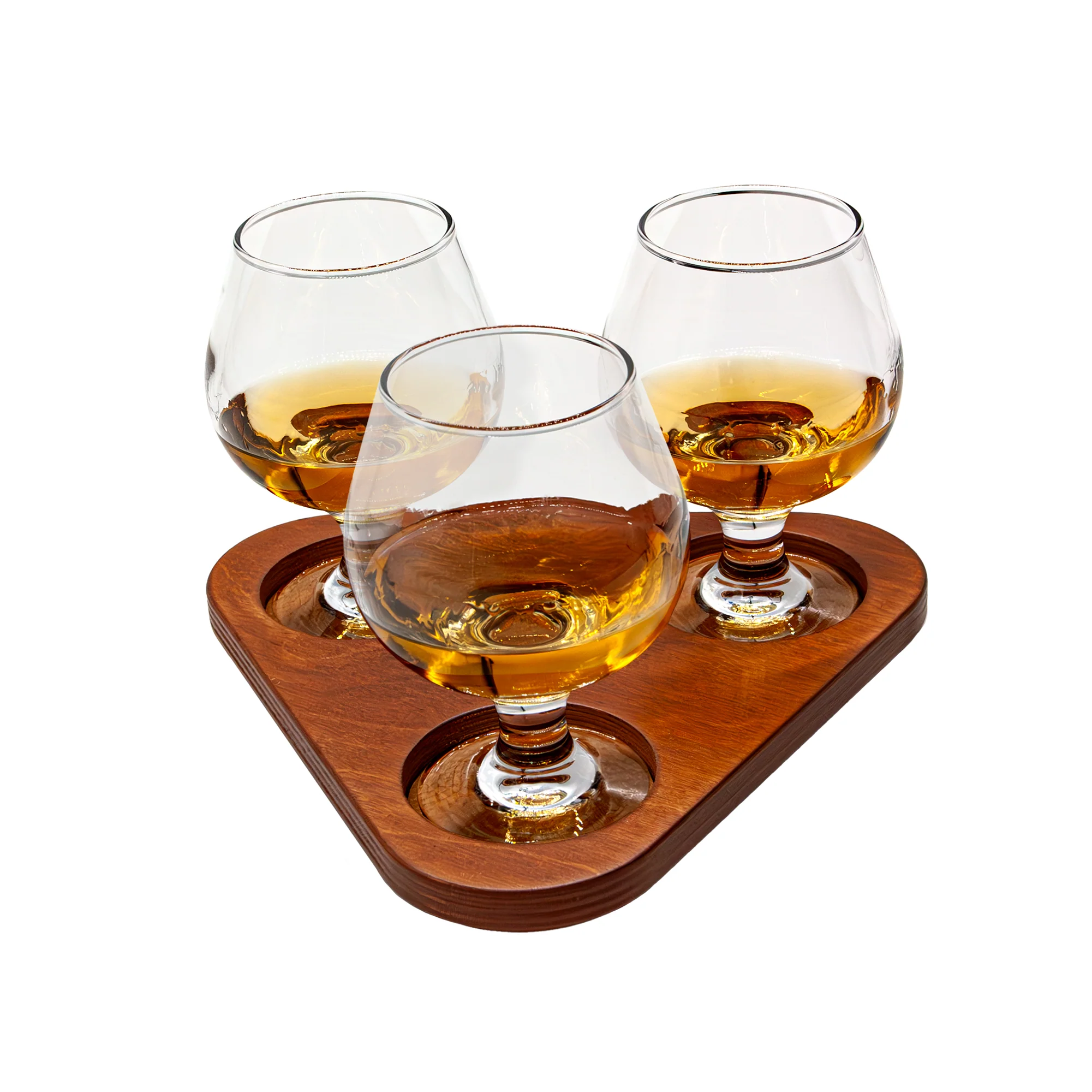 Wooden Triangle Flight Tray Sample Board - Multiple Stain Options - Handcrafted In USA - Image 5