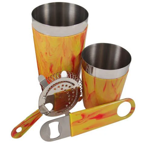 Yellow/Red Vinylworks™ Bar Set - 4 or 5 Piece