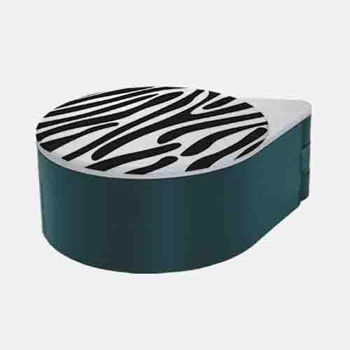 Zebra Pattern Glass Rimmer Lid - Image 3
