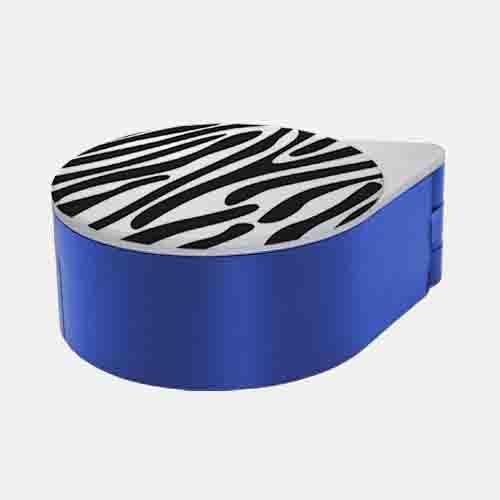 Zebra Pattern Glass Rimmer Lid - Image 4