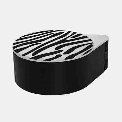 Zebra Pattern Glass Rimmer Lid - Image 5