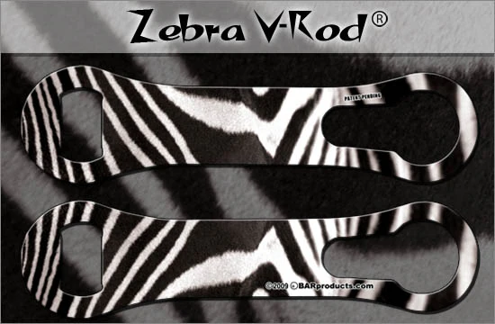 Zebra Pattern V-Rod® Bottle Opener