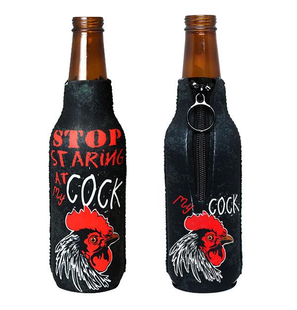 Zipper Bottle Cooler - Stop Staring At My COCK - Image 3
