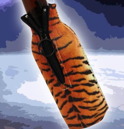 Zipper Style Bottle Cooler - Tiger