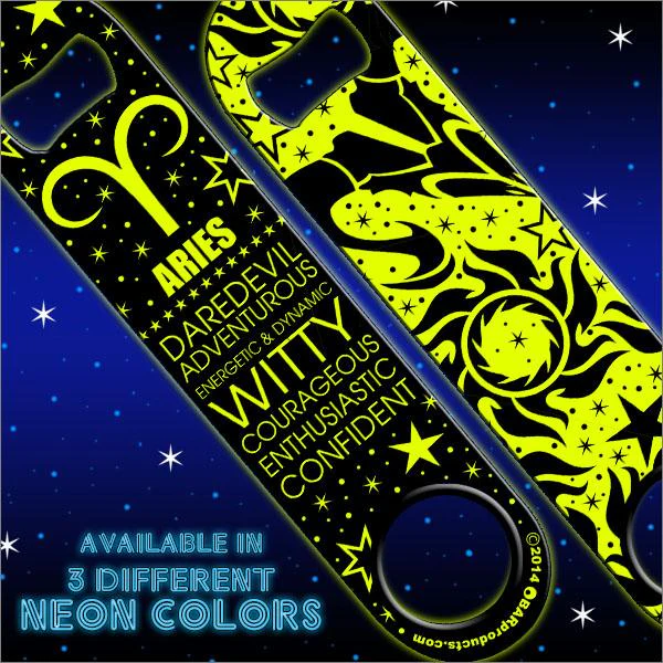 Zodiac Speed Bottle Opener - NEON ARIES