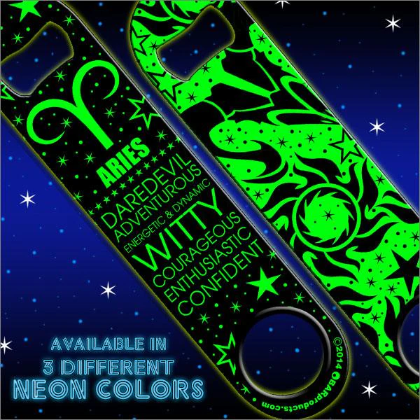 Zodiac Speed Bottle Opener - NEON ARIES - Image 3