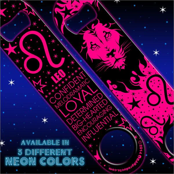 Zodiac Speed Bottle Opener - NEON LEO